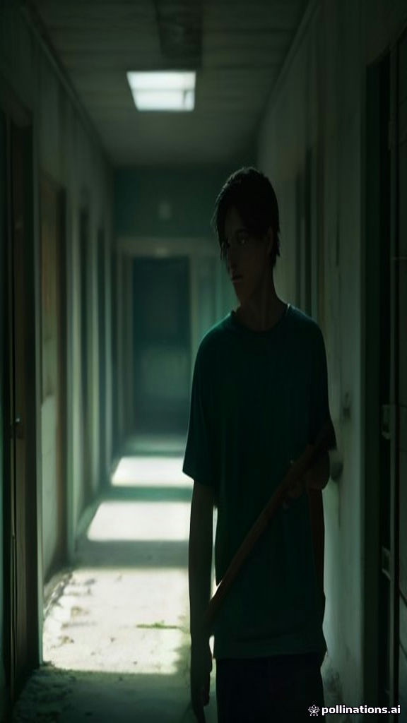 The survivor raises the bat